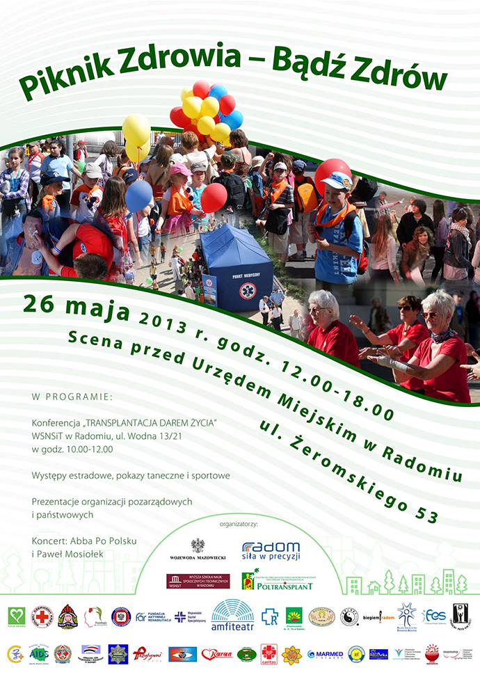 Piknik Zdrowia - Bd Zdrw, Radom 26 maja 2013 r., godz. 12.00-18.00